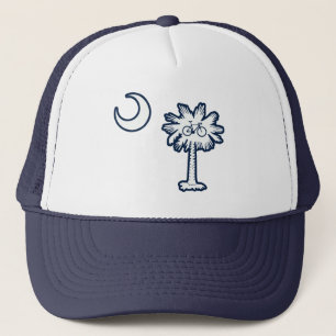 Zuid-Carolina Vlag Palmboom Fiets Trucker Pet