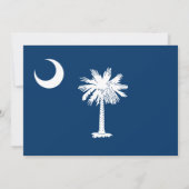 Zuid-Carolina Vlag, South Carolina bruiloft Kaart (Achterkant)