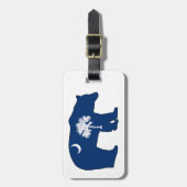 Zuid Carolina Vlaggenbeer Bagagelabel (Voorkant verticaal)