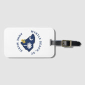 Zuid-Carolina Vlaggenstaat Bloem Geel Jessamine Bagagelabel (Voorkant (horizontaal))