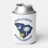 Zuid-Carolina Vlaggenstaat Bloem Geel Jessamine Blikjeskoeler (Blikje Voorkant)