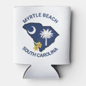 Zuid-Carolina Vlaggenstaat Bloem Geel Jessamine Blikjeskoeler (Voorkant)