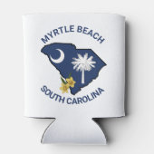 Zuid-Carolina Vlaggenstaat Bloem Geel Jessamine Blikjeskoeler (Achterkant)