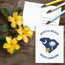 Zuid-Carolina Vlaggenstaat Bloem Geel Jessamine Briefkaart