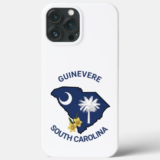 Zuid-Carolina Vlaggenstaat Bloem Geel Jessamine Case-Mate iPhone Case (Achterkant)