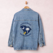 Zuid-Carolina Vlaggenstaat Bloem Geel Jessamine Denim Jacket (Hangar)