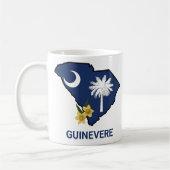 Zuid-Carolina Vlaggenstaat Bloem Geel Jessamine Koffiemok (Links)