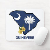 Zuid-Carolina Vlaggenstaat Bloem Geel Jessamine Muismat (Met muis)