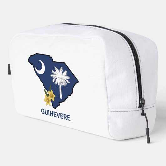 Zuid-Carolina Vlaggenstaat Bloem Geel Jessamine Toilettasje (Rechterhoek)