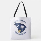 Zuid-Carolina Vlaggenstaat Bloem Geel Jessamine Tote Bag (Voorkant)