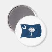 Zuid-Carolina Vlagmagneet Magneet (Voorkant / Achterkant)