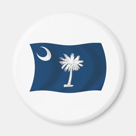 Zuid-Carolina Vlagmagneet Magneet (Voorkant)