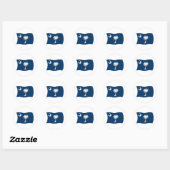 Zuid-Carolina Vlagsticker Ronde Sticker (Vel)