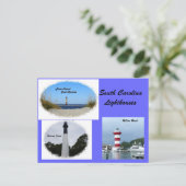 Zuid-Carolina vuurtoren Briefkaart (Staand voorkant)