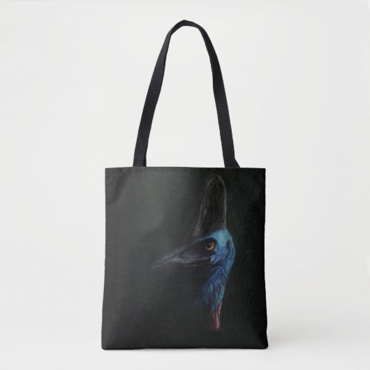 Zuid-Cassowary zwart tas (Voorkant)