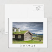 Zuid-dakloscool in Noorse witte briefkaart (Voorkant / Achterkant)