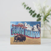 Zuid-Dakota ansichtkaart Briefkaart (Staand voorkant)