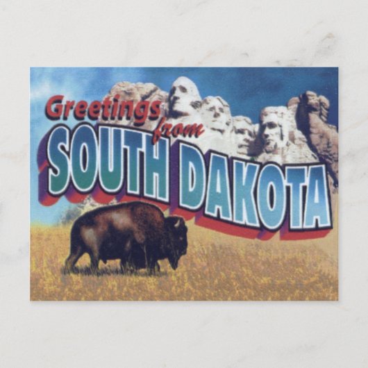 Zuid-Dakota ansichtkaart Briefkaart (Voorkant)