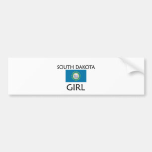 ZUID DAKOTA GIRL BUMPERSTICKER