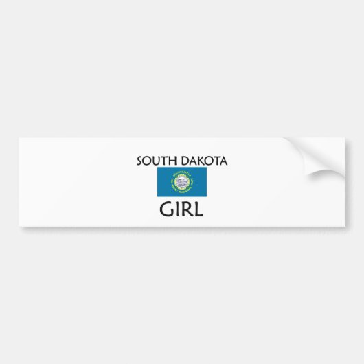 ZUID DAKOTA GIRL BUMPERSTICKER (Voorkant)