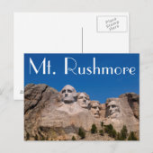 Zuid-Dakota, Keystone, Mount Rushmore Briefkaart (Voorkant / Achterkant)