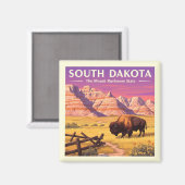 Zuid Dakota Magneet (Voorkant / Achterkant)