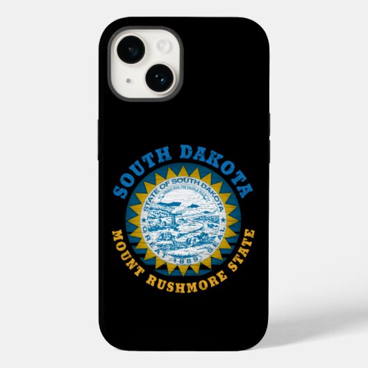 ZUID DAKOTA MOUNT RUSHMORE STAATSVLAG Case-Mate iPhone CASE (Achterkant)