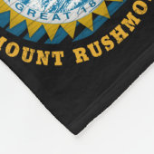 ZUID DAKOTA MOUNT RUSHMORE STAATSVLAG FLEECE DEKEN (Hoek)