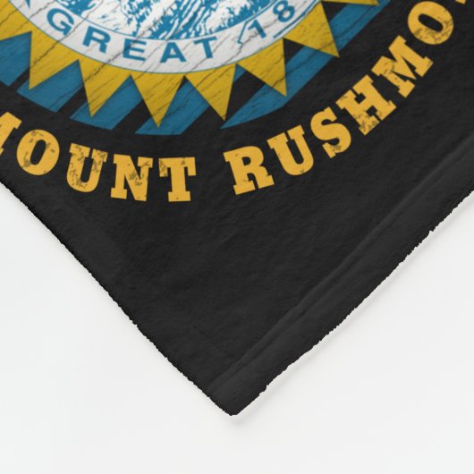 ZUID DAKOTA MOUNT RUSHMORE STAATSVLAG FLEECE DEKEN (Hoek)