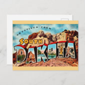 Zuid-Dakota Mt Rushmore Ansichtkaart  Briefkaart (Voorkant / Achterkant)
