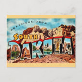 Zuid-Dakota Mt Rushmore Ansichtkaart Briefkaart (Voorkant)