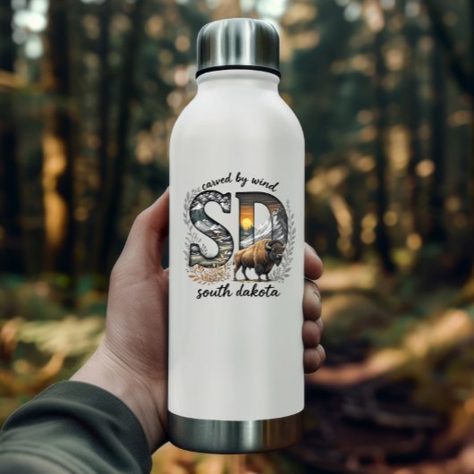Zuid-Dakota staatsticker | Bizon Wilderness Art Sticker