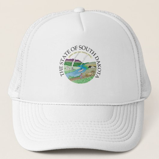 Zuid-Dakota-teken Trucker Pet (Voorkant)