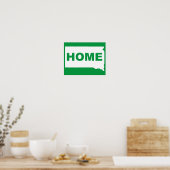 Zuid-Dakota Thuis Weg Van Staat Poster Bord (Keuken)