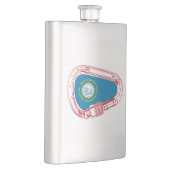 Zuid-Dakota vlag Klim Carabiner Flacon (Rechts)