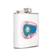 Zuid-Dakota vlag Klim Carabiner Heupfles (Rechts)