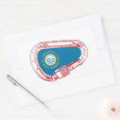 Zuid-Dakota vlag Klim Carabiner Rechthoekige Sticker (Envelop)