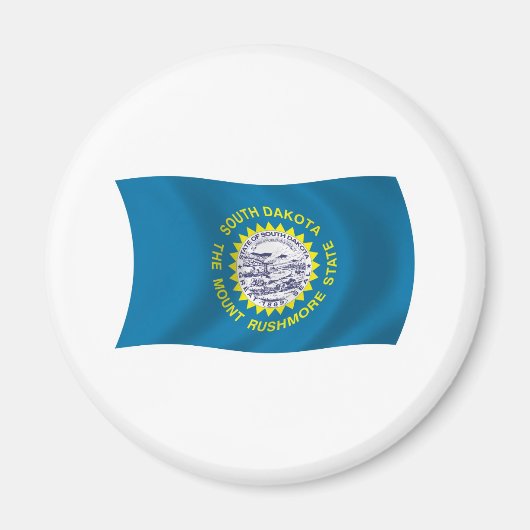 Zuid-Dakota Vlagmagneet Magneet (Voorkant)
