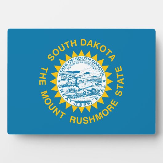 Zuid-Dakotavlag Fotoplaat (voorkant)