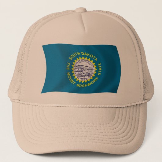 Zuid-Dakotavlag Hoed Trucker Pet (Voorkant)