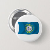 Zuid-Dakotavlag Knop Ronde Button 5,7 Cm (Voorkant /achterkant)
