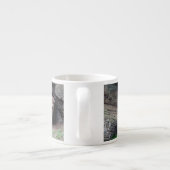 Zuid-Devon Long Wool Sheep Family Sheltering Espresso Kop (Achterkant)