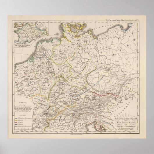 Zuid-Donaulanden Poster (Voorkant)