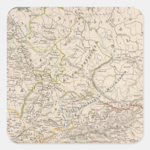 Zuid-Donaulanden Vierkante Sticker