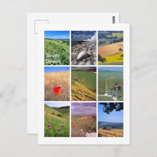 Zuid-Downs Briefkaart (Voorkant / Achterkant)