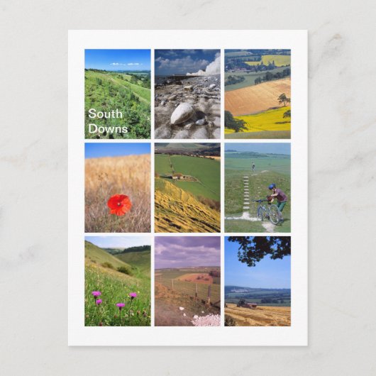 Zuid-Downs Briefkaart (Voorkant)