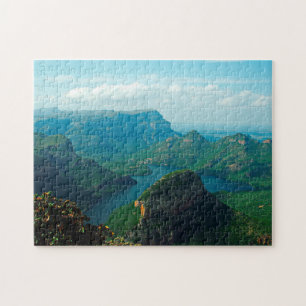 Zuid Drakensberg meer ravijn. Legpuzzel