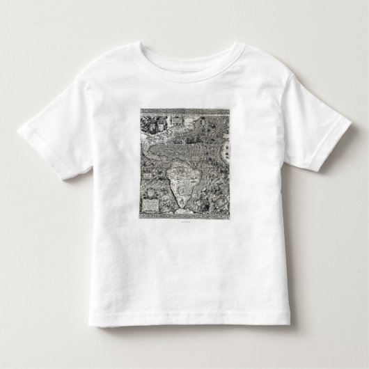 Zuid- en deel van Noord-Amerika - Panoramiek Kinder Shirts (Voorkant)
