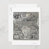 Zuid- en een deel van Noord-Amerika - Panoramiek Briefkaart (Voorkant / Achterkant)