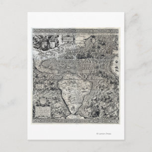 Zuid- en een deel van Noord-Amerika - Panoramiek Briefkaart